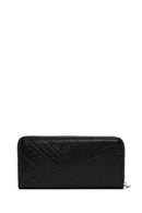Women's Black Printed Wallet | Derimod