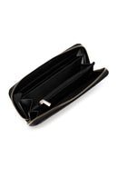 Women's Black Printed Wallet | Derimod