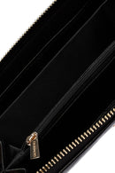Women's Black Printed Wallet | Derimod