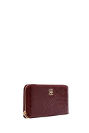 Women's Claret Red Printed Wallet | Derimod