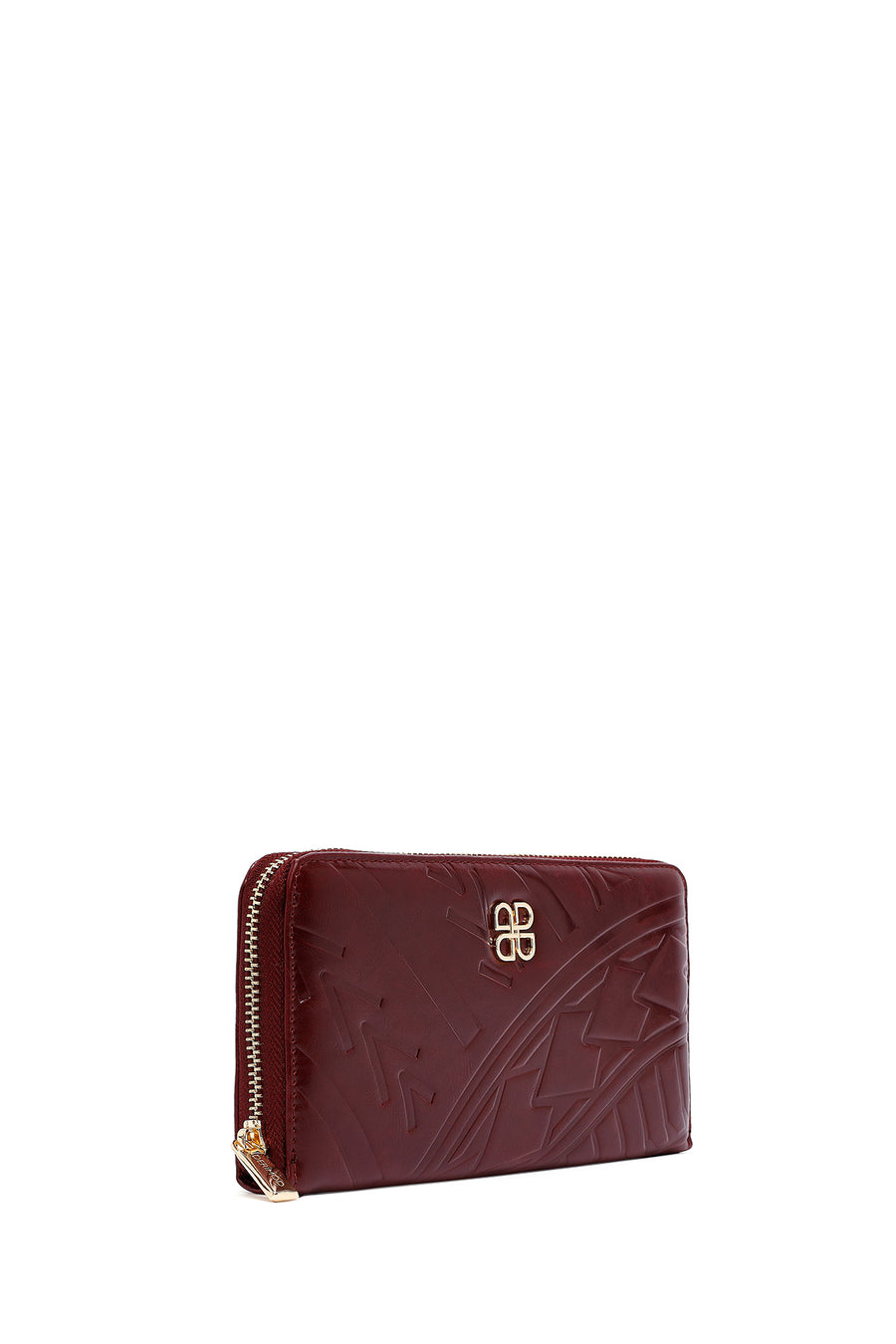 Women's Claret Red Printed Wallet