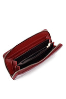 Women's Claret Red Printed Wallet | Derimod
