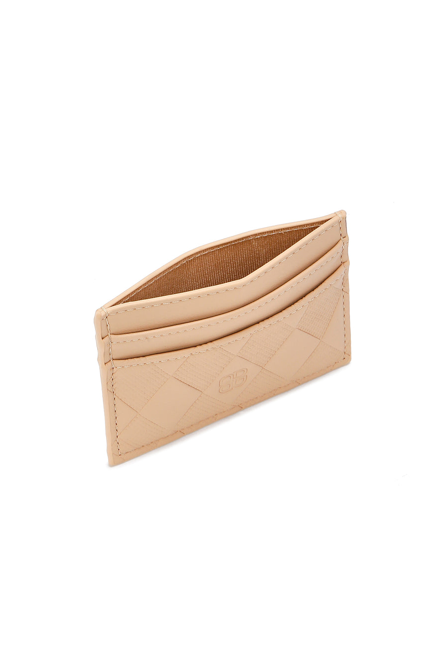 Women's Beige Printed Card Holder