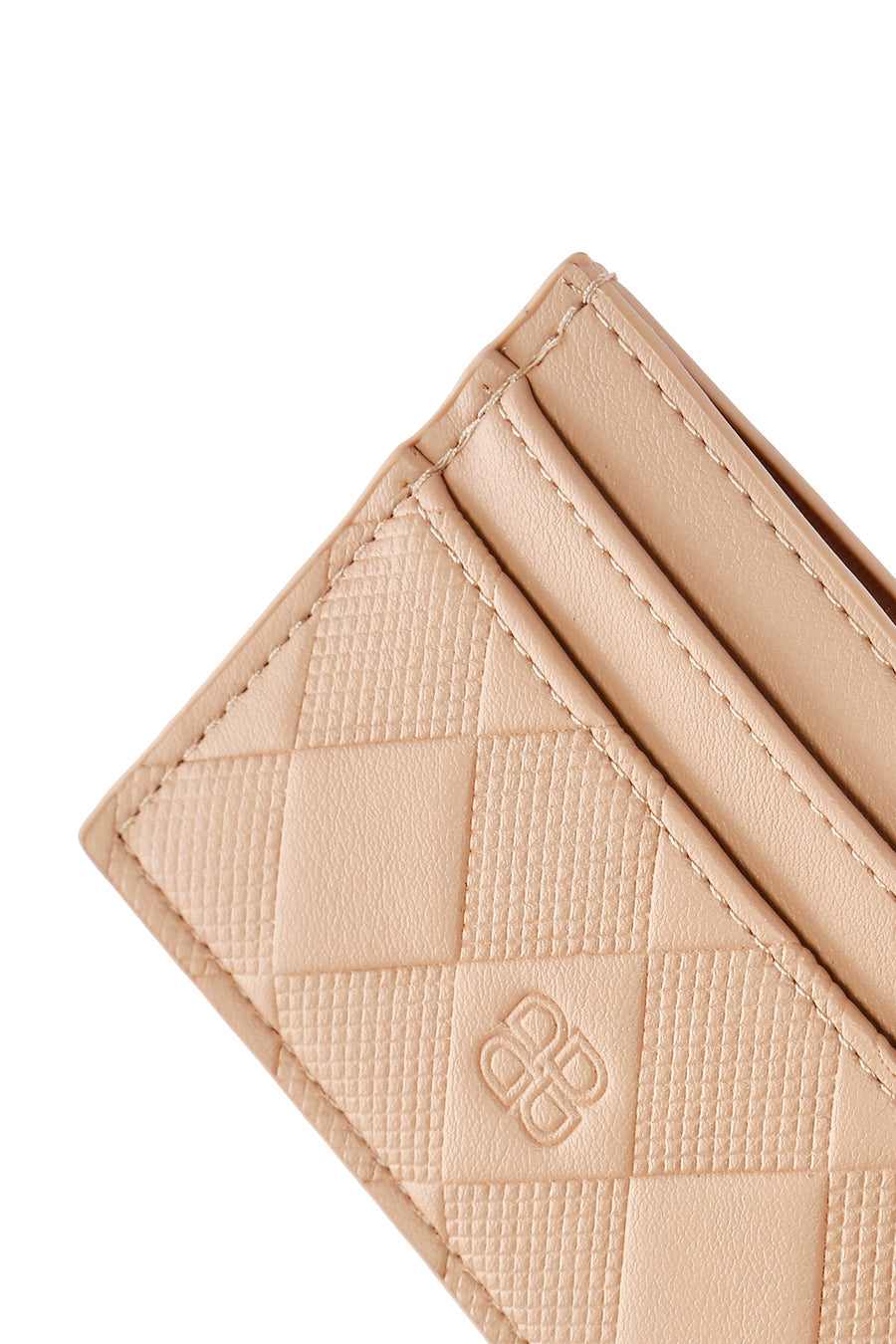 Women's Beige Printed Card Holder