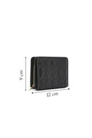 Women's Black Printed Wallet | Derimod