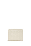 Women's Cream Printed Wallet | Derimod