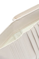 Women's Cream Printed Wallet | Derimod