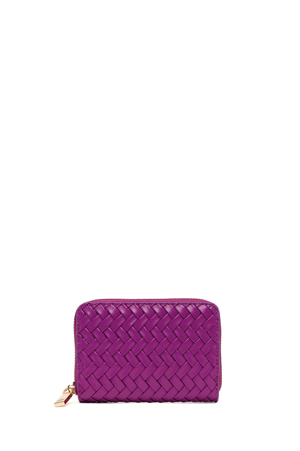 Woman Purple Braided Wallet 000A2D570126 | Derimod