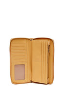 Woman Orange Braided Wallet | Derimod
