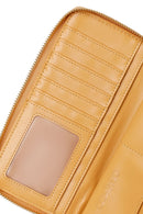 Woman Orange Braided Wallet | Derimod
