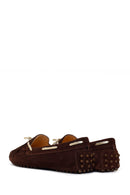 Woman Brown Tassel Suede Loafer | Derimod