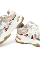Women's Beige Lace-Up Thick-Soled Sneaker | Derimod
