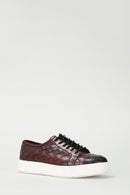 Örgülü Erkek Deri Sneaker | Derimod