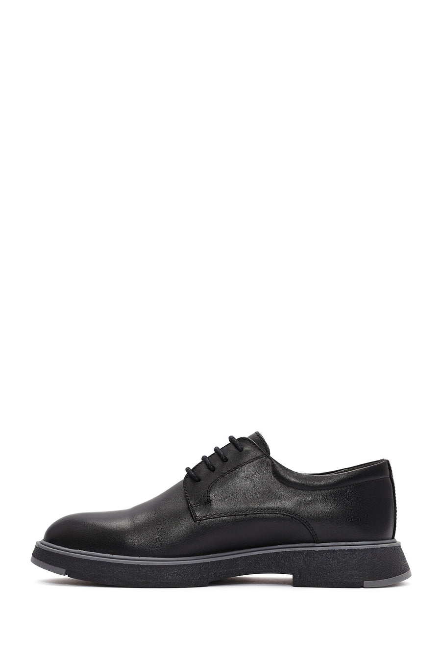 Men's Black Lace Up Leather Casual Shoes