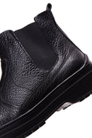Men's Black Leather Casual Chelsea Boots | Derimod