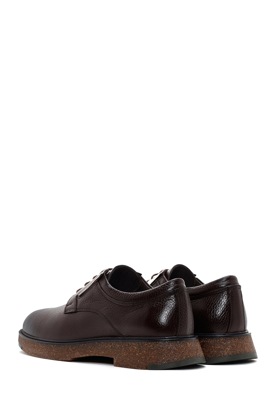 Men's Brown Lace-up Leather Casual Shoes