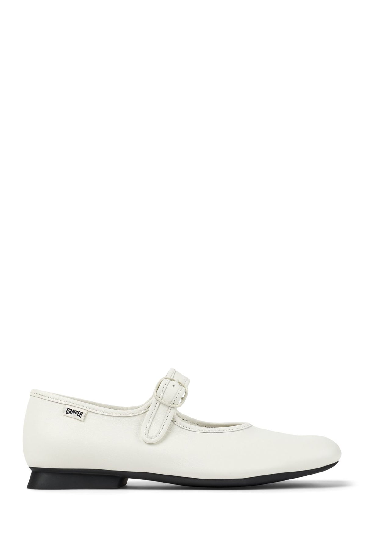 Camper Women's White Casi Myra Leather Ballerinas K201629 | Derimod