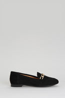 Women's Suede Shoes with Chain | Derimod