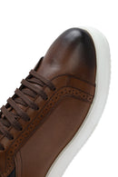 Men's Tan Lace-up Leather Sneaker | Derimod