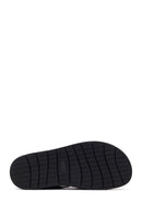 Men's Black Leather Sandals | Derimod