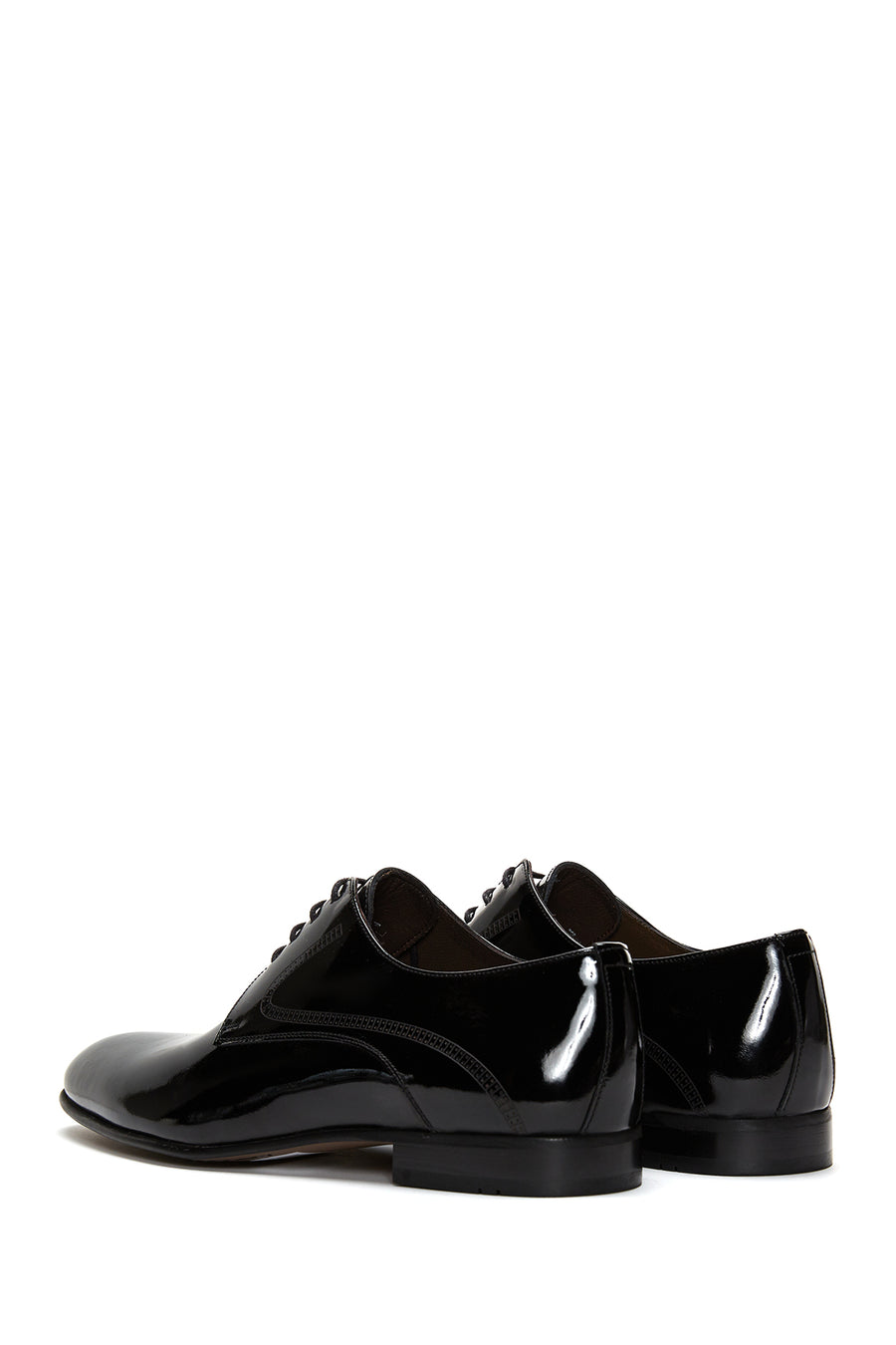 Men's Black Leather Patent Leather Classic Shoes