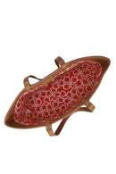 Woman Beige Printed Shoulder Bag | Derimod