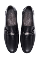 Erkek Siyah Deri Tokalı Casual Loafer | Derimod
