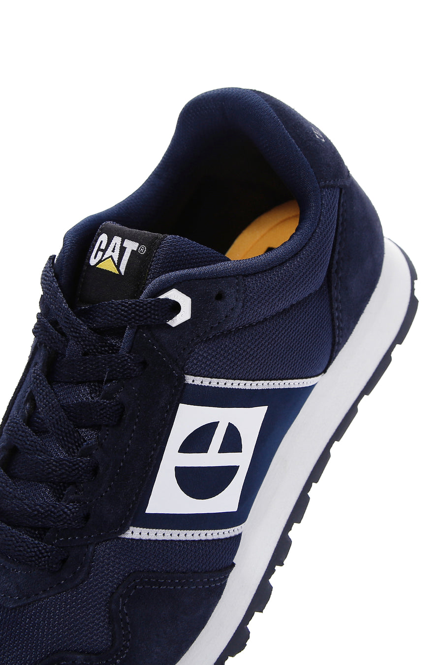 Caterpillar Men's Navy Blue Shelby Suede Leather Sneaker