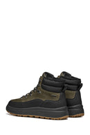 Geox Men Khaki A Granito + Grip B Abx D - Sue Lace Leather Outdoor Boot | Derimod