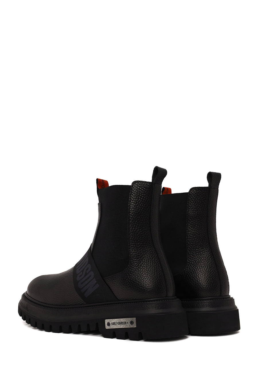 Harley Davidson Male Black Polperro Leather Chelsea Boots
