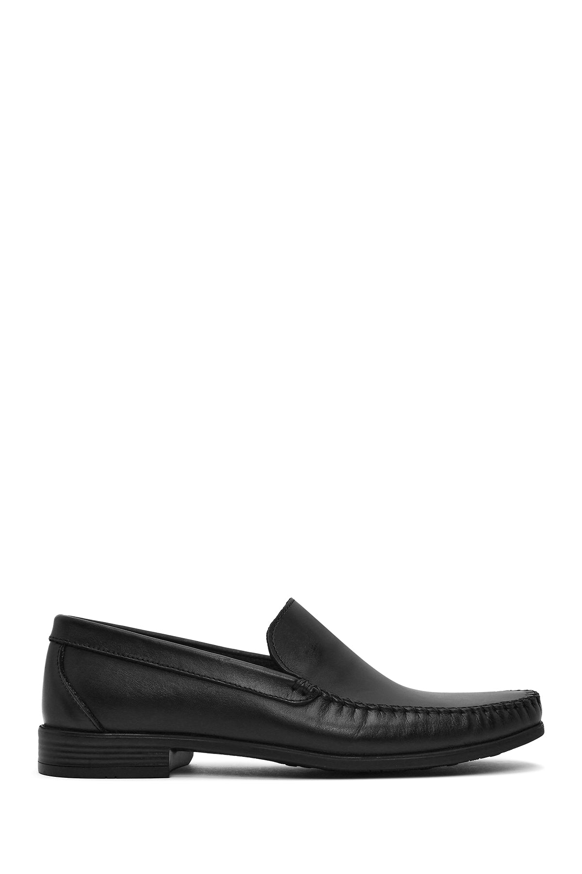 Men's Black Leather Casual Loafer 25SFD754018 | Derimod