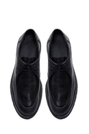 Male Black Lace-Up Leather Casual Shoes | Derimod
