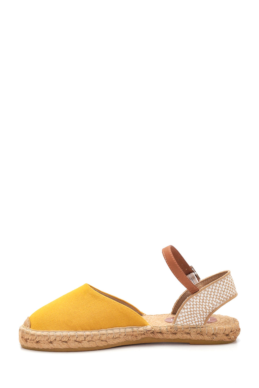 Women's Yellow Straw Sole Espadrille Sandals