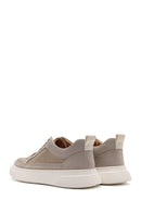Male Beige Lace-up Fabric Sneaker | Derimod