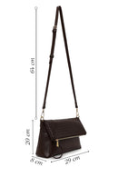 Woman Brown Long-Strap Woven Crossbody Bag | Derimod