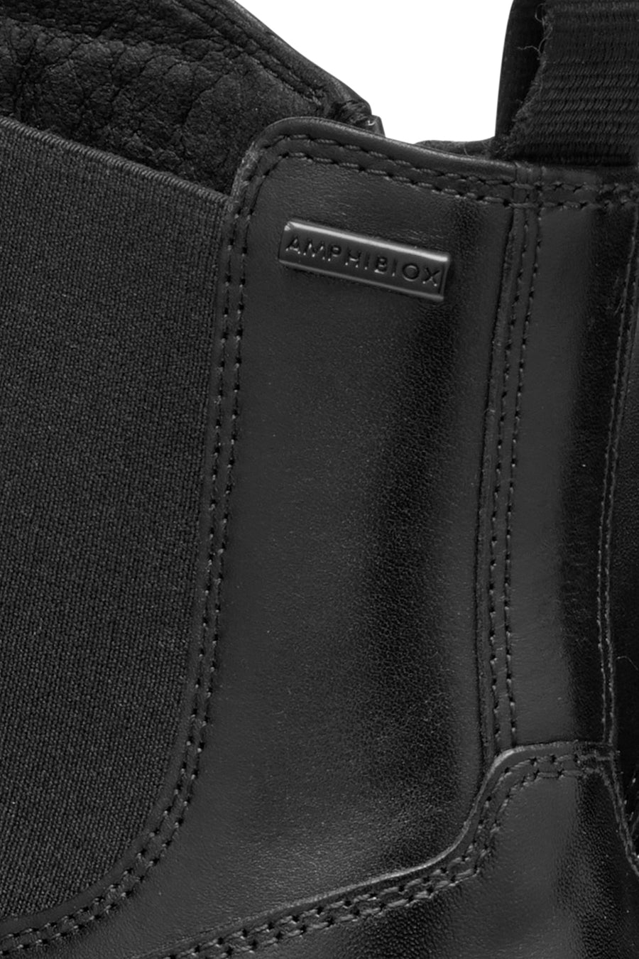 Geox Men's Black Lagorai + Grip Abx Zippered Waterproof Leather Casual Boots
