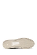 Male White Lace-Up Leather Sneaker | Derimod