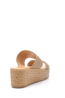 Women's Straw Knitted Slippers | Derimod