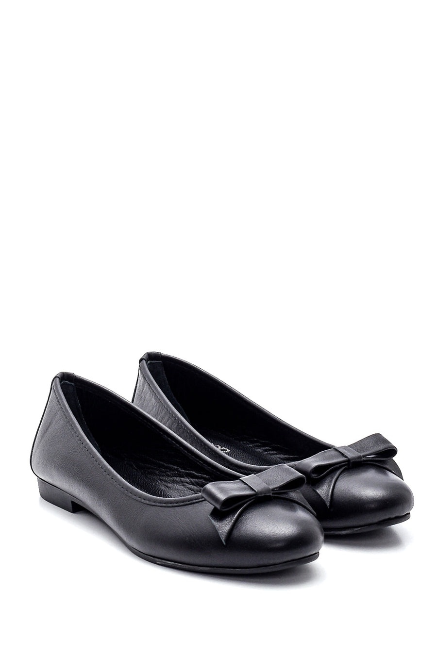 Women's Leather Bow Ballerina Ballet