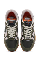 Harley Davidson Men's Chevelle Khaki Suede Detailed Sneaker | Derimod