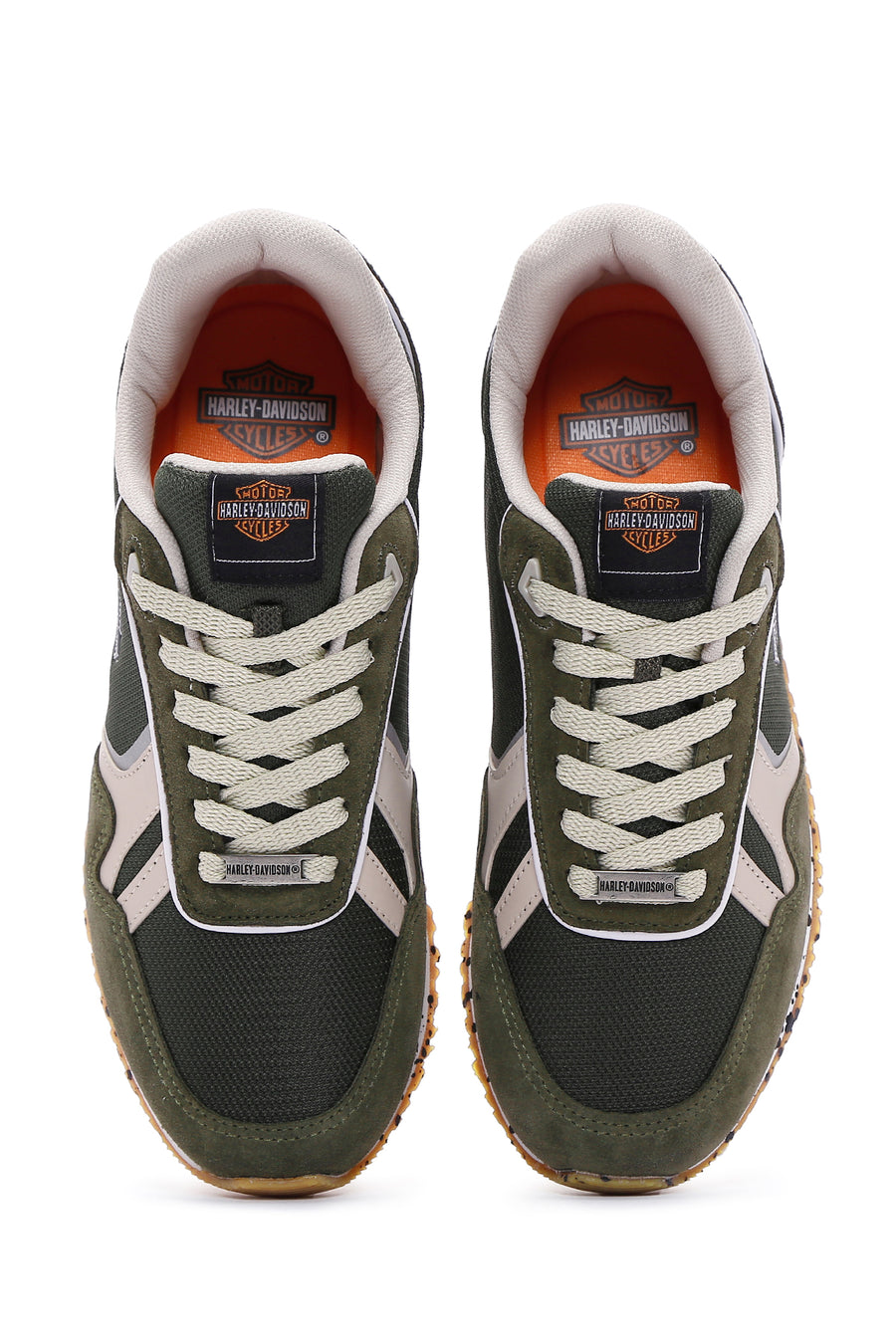 Harley Davidson Men's Chevelle Khaki Suede Detailed Sneaker