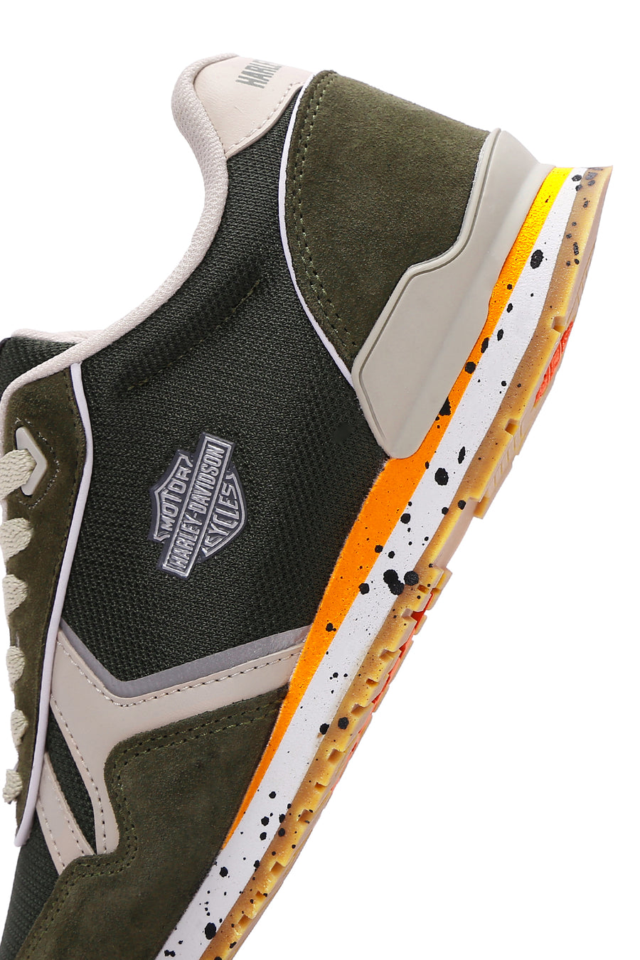 Harley Davidson Men's Chevelle Khaki Suede Detailed Sneaker