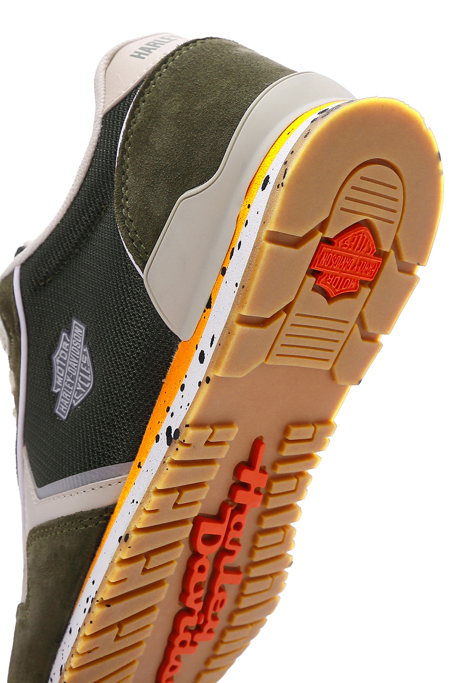 Harley Davidson Men's Chevelle Khaki Suede Detailed Sneaker