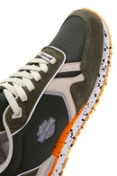 Harley Davidson Men's Chevelle Khaki Suede Detailed Sneaker | Derimod