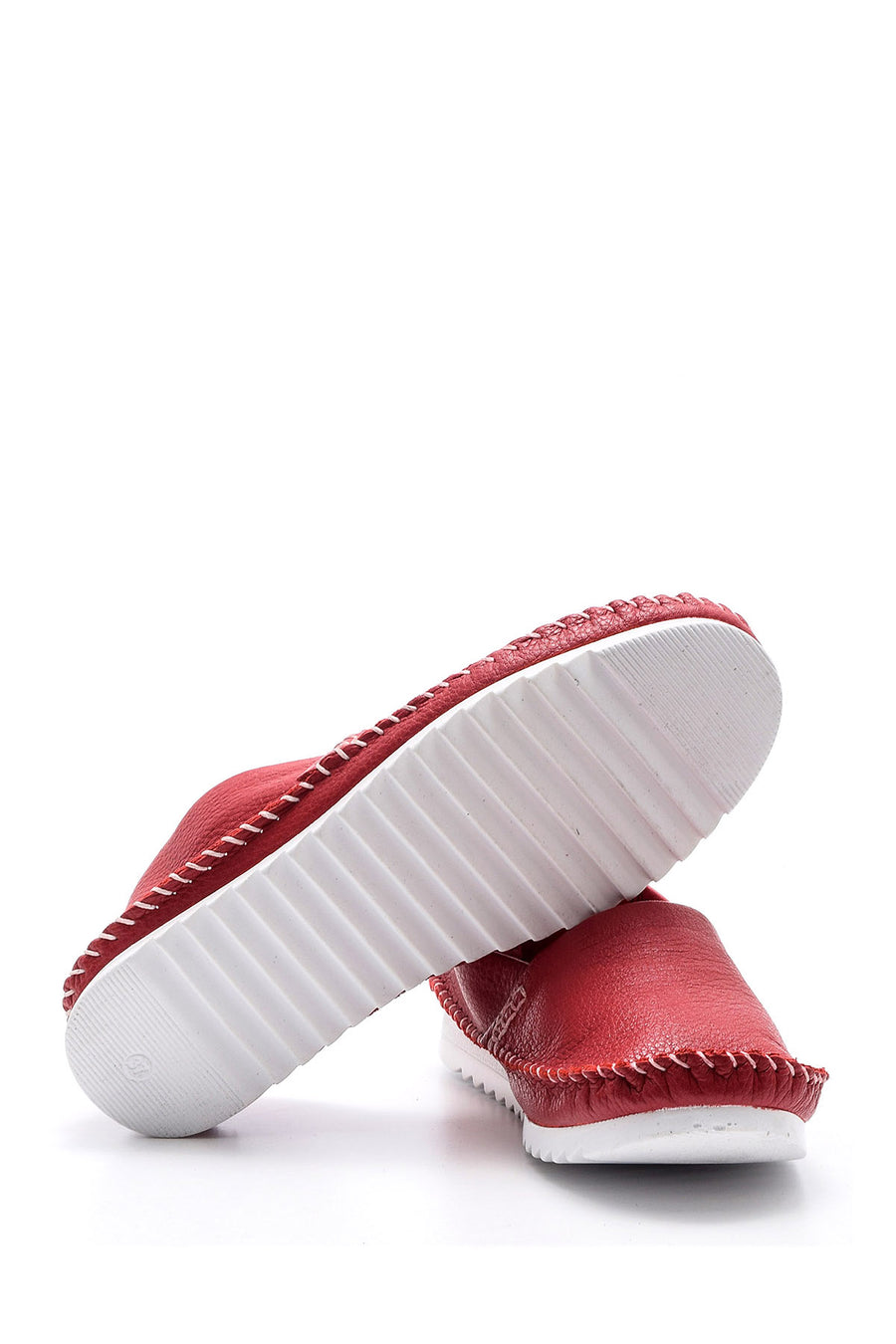 Women's Leather Loafer with Stitching Detail