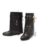 Woman Black Wedge Heel Boots | Derimod