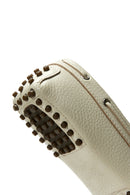 
Women's Beige Bow Detailed Leather Loafer
 | Derimod