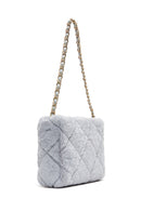 Women's Gray Plush Shoulder Bag | Derimod