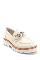 Kadın Deri Zincir Detaylı Loafer | Derimod