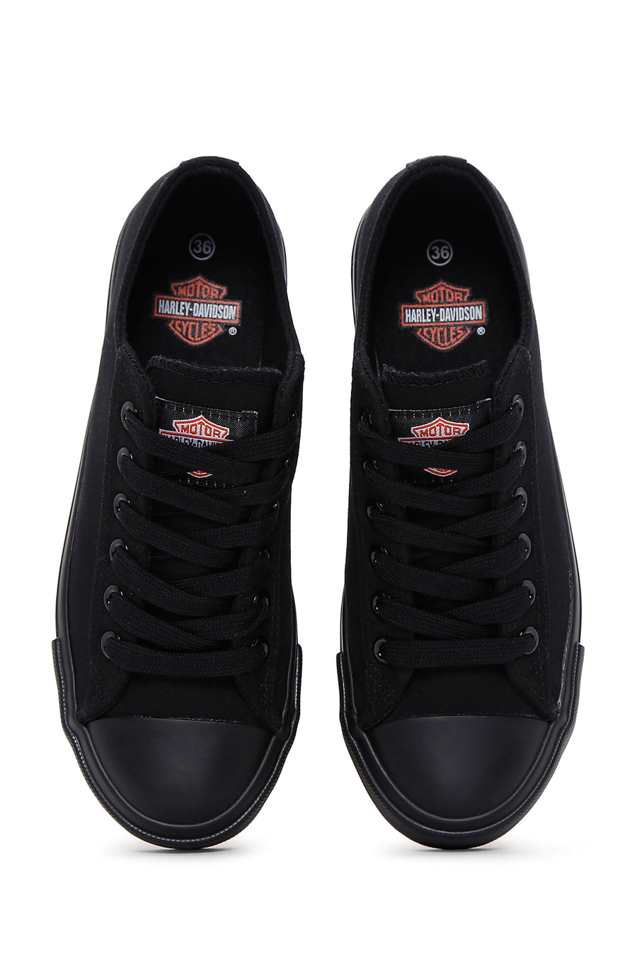 Harley Davidson Kadın Siyah Ontario Kumaş Sneaker